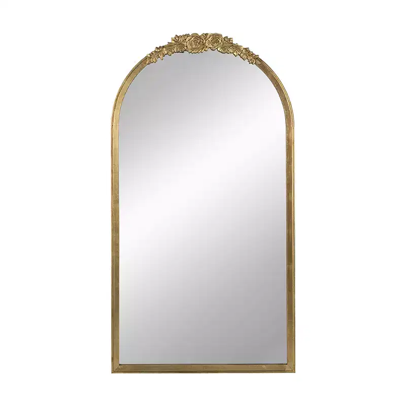28 x 53 Inch Wood Floor Mirror Full Length Design