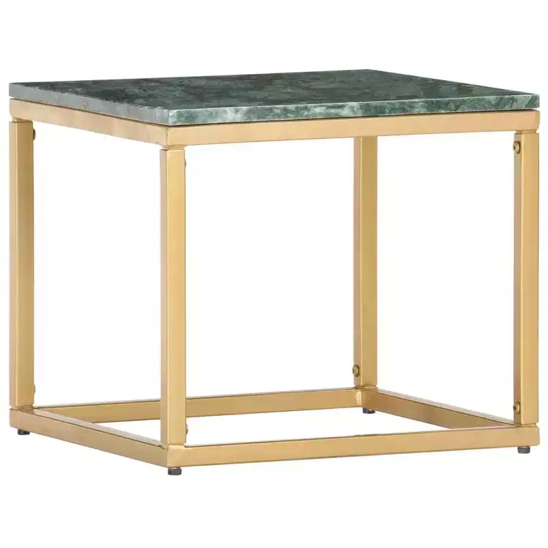 vidaXL Coffee Table End Table Side Sofa Table Real Stone with Marble Texture