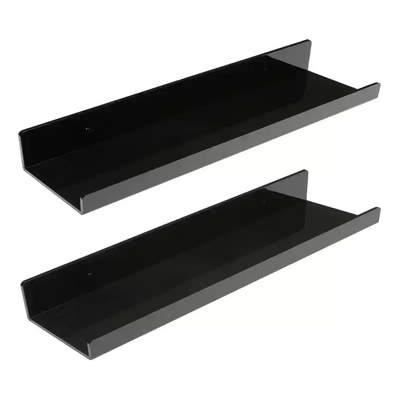 Acrylic Waterproof Wall Floating Shelf 15 x 4 x 2 Inch