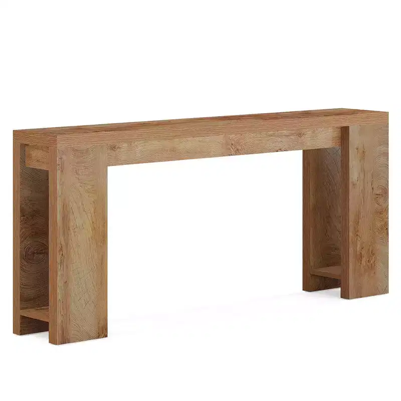 Wood Console Table, Farmhouse Sofa Table Entryway Table