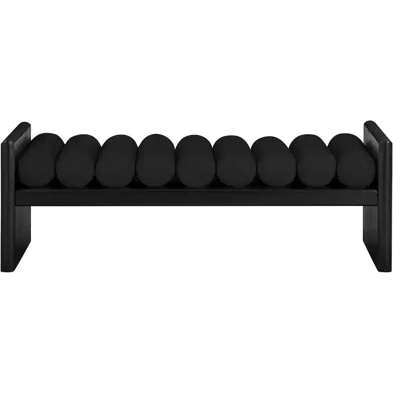 Meridian Furniture,Waverly Boucle Fabric Bench