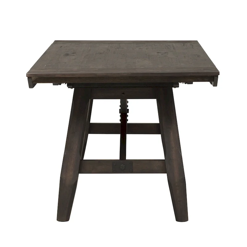 Double Bridge Dark Chestnut Optional 6 Piece Trestle Table Set