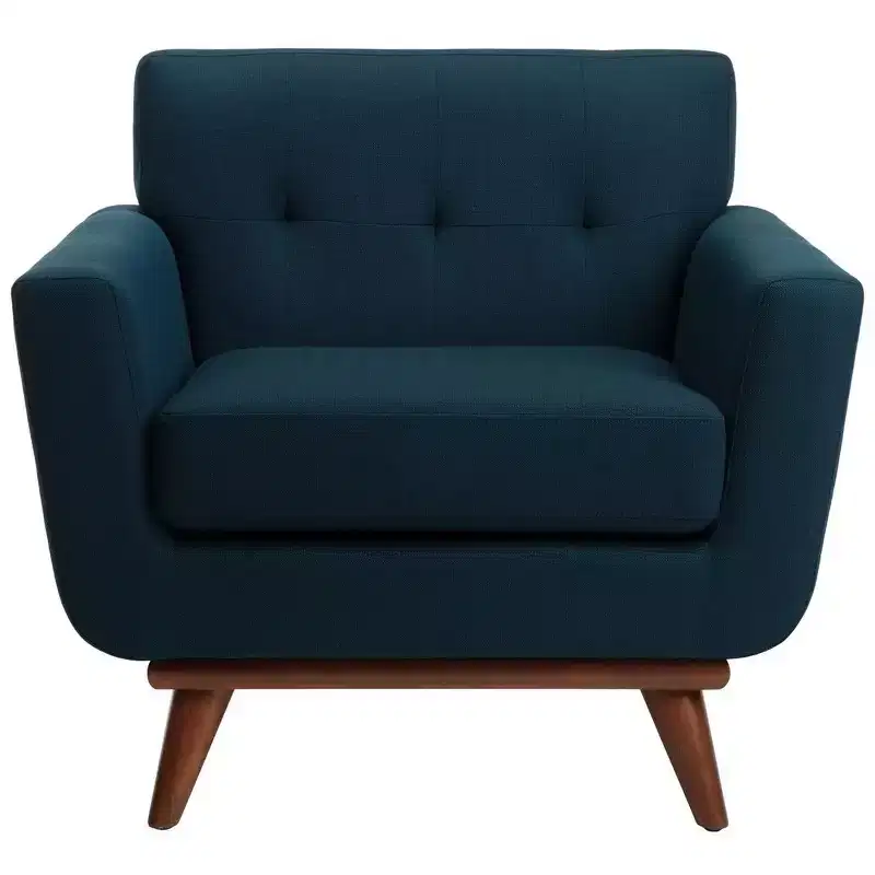 Linen Tufted Arm Chair
