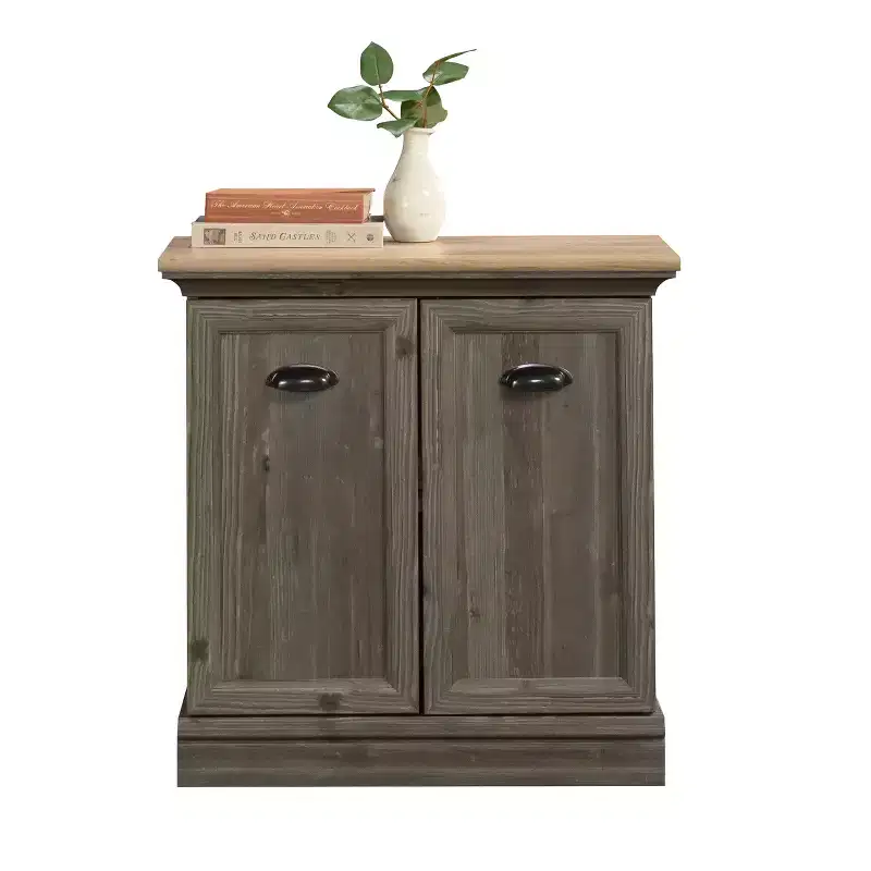 GDFStudio Carter Wood Decorative Storage Cabinet with Doors and Adjustable Shelves