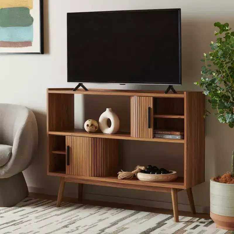 Tambour Door Media Stand