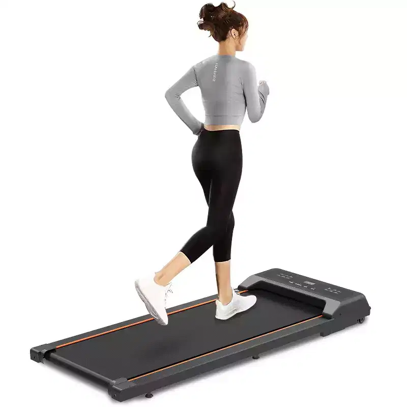 Okak Walking Pad Treadmill with LED Display and Remote Control, 2.5HP Under Desk Treadmill, Portable Treadmill for Home, Office, Black