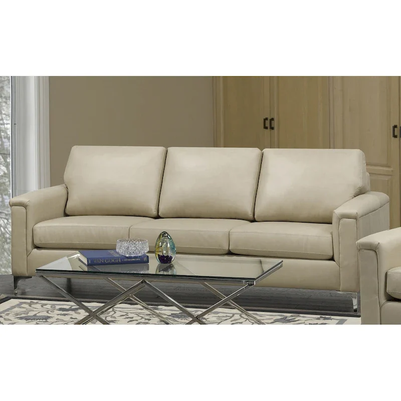 Modern Premium Top Grain Leather Sofa