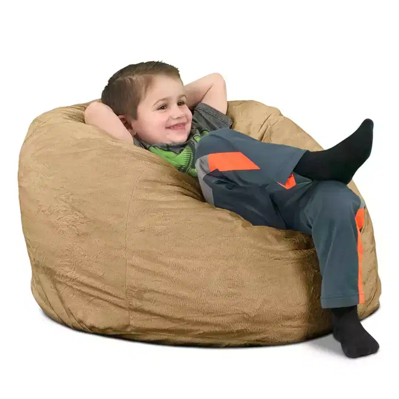 Kids Bean Bag Chair, Oversized Indoor Comfy Lounger
