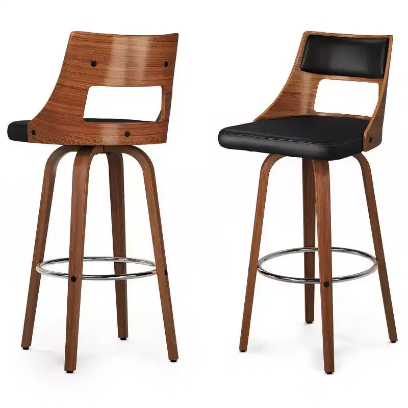 WyndenHall Set of 2 Kaydee Swivel Bar Stool