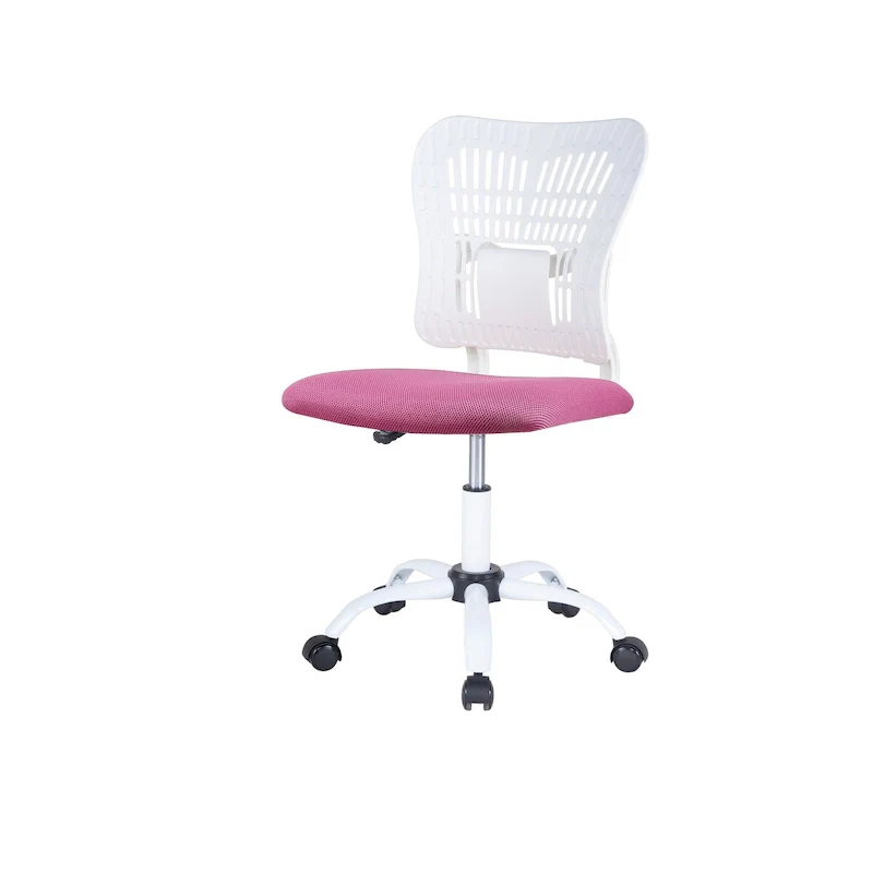 Armless Mesh Office Chair with Adjustable Height