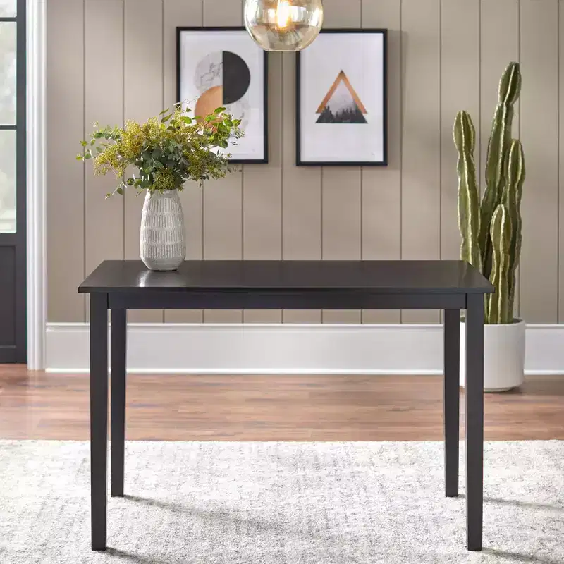 Buylateral Shaker Solid Wood Rectangular Dining Table