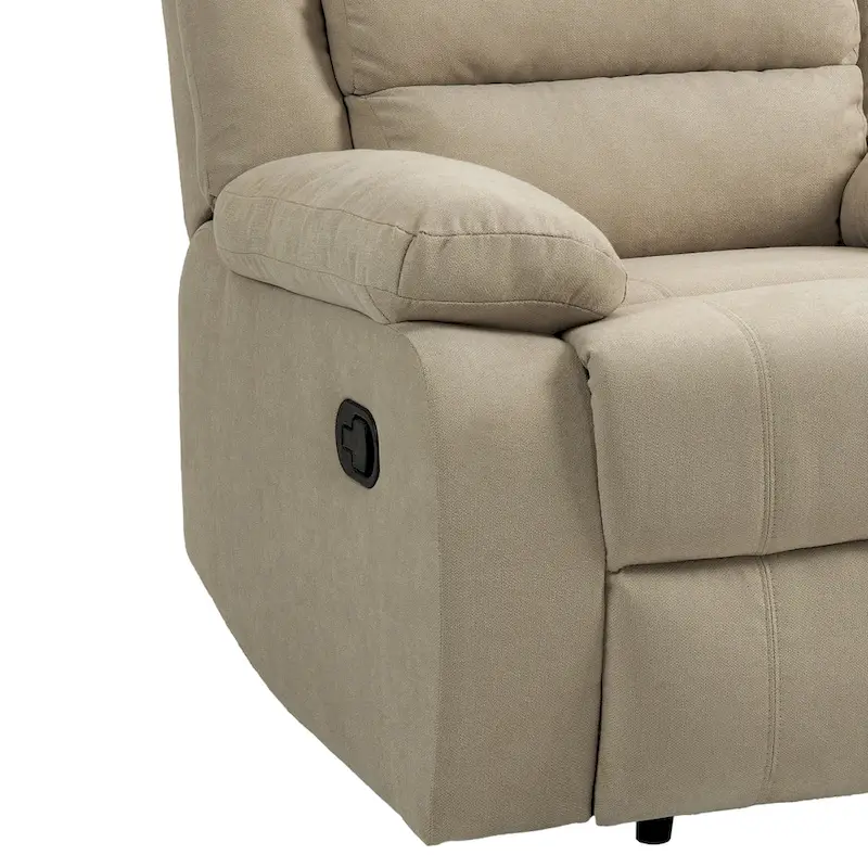 2Set Modern Lounger Adjustable Manual Recliner Chair