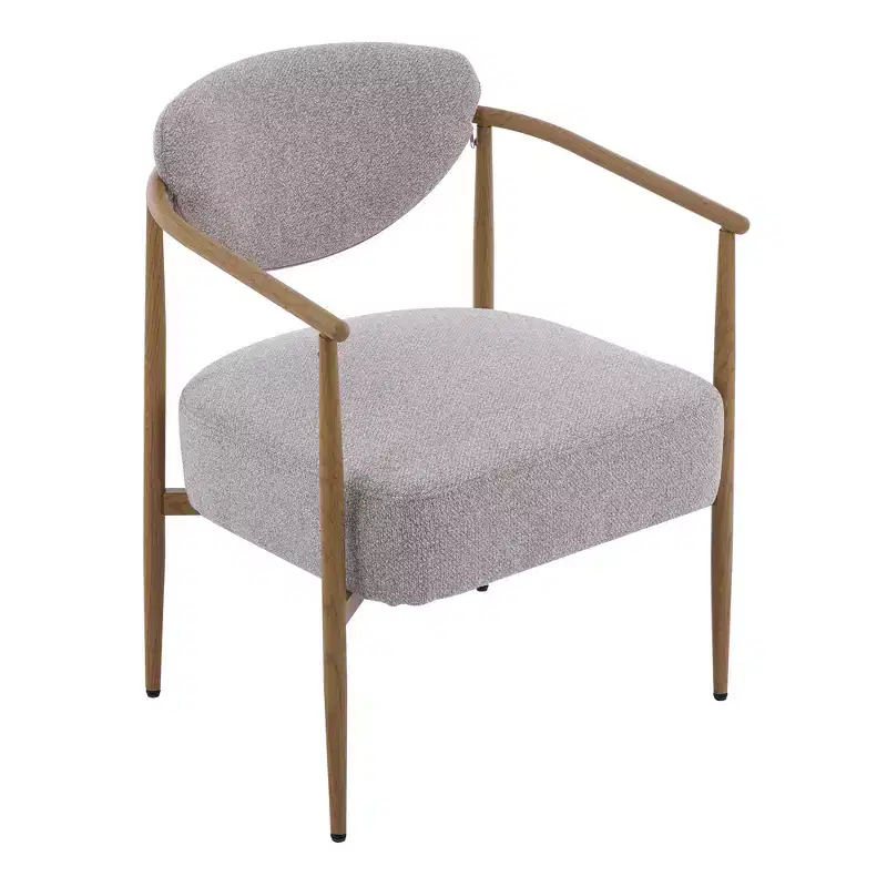 Modern Dining Chair, Padded Upholstered Accent Chair with Metal Frame, Chair for Living Room Bedroom, Dining Room, Home Office