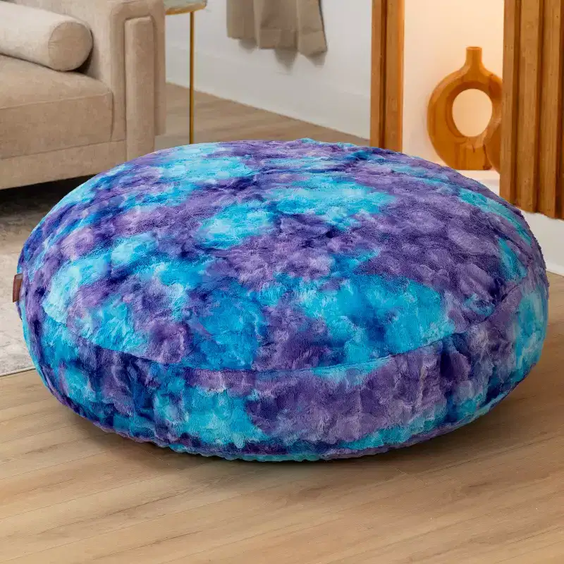 Raven-Symon Home Lil' Cuddler Cocoon Jr Kids Faux Fur Bean Bag Crash Pad & Lounger