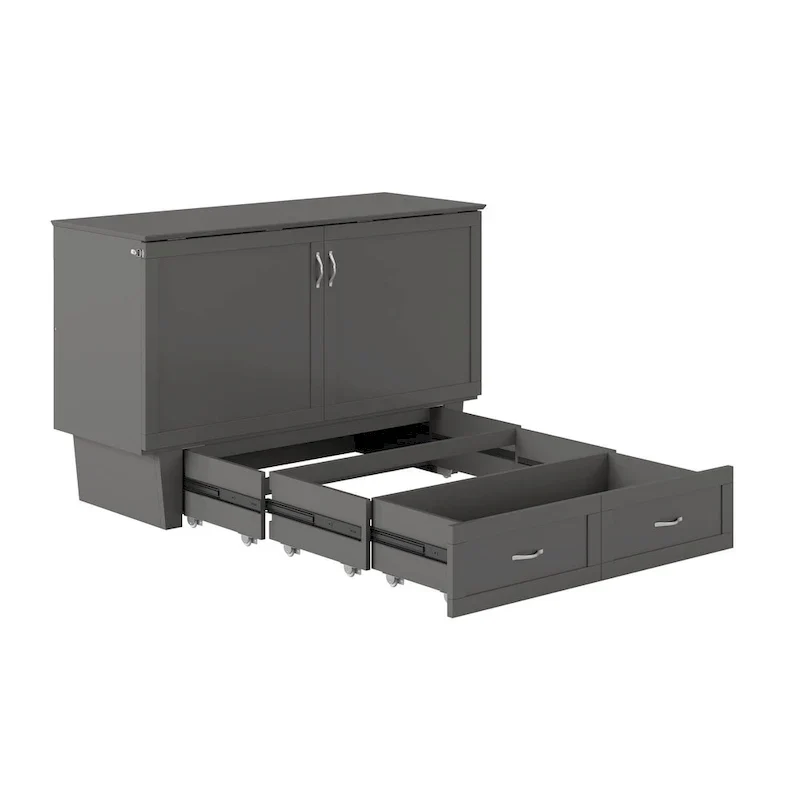 Chelsea Queen Murphy Bed Chest with Mattress