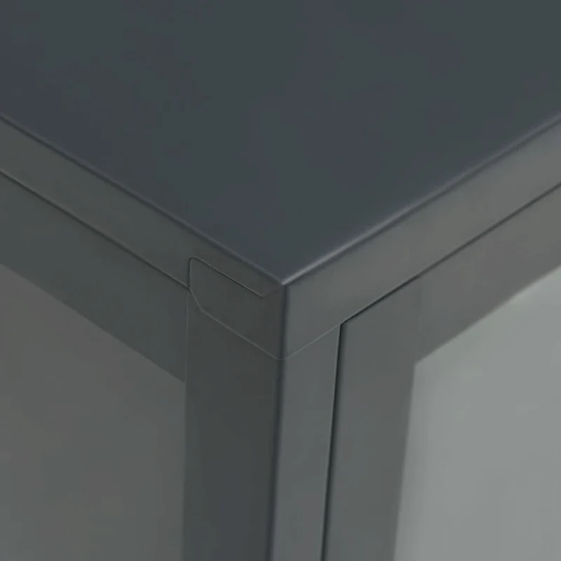 Sideboard Anthracite 29.5x13.8x41.3 Steel and Glass