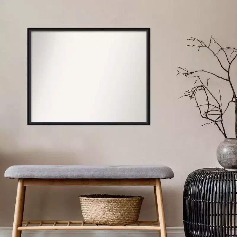Wood Frame Rectangular Wall Mirror 29