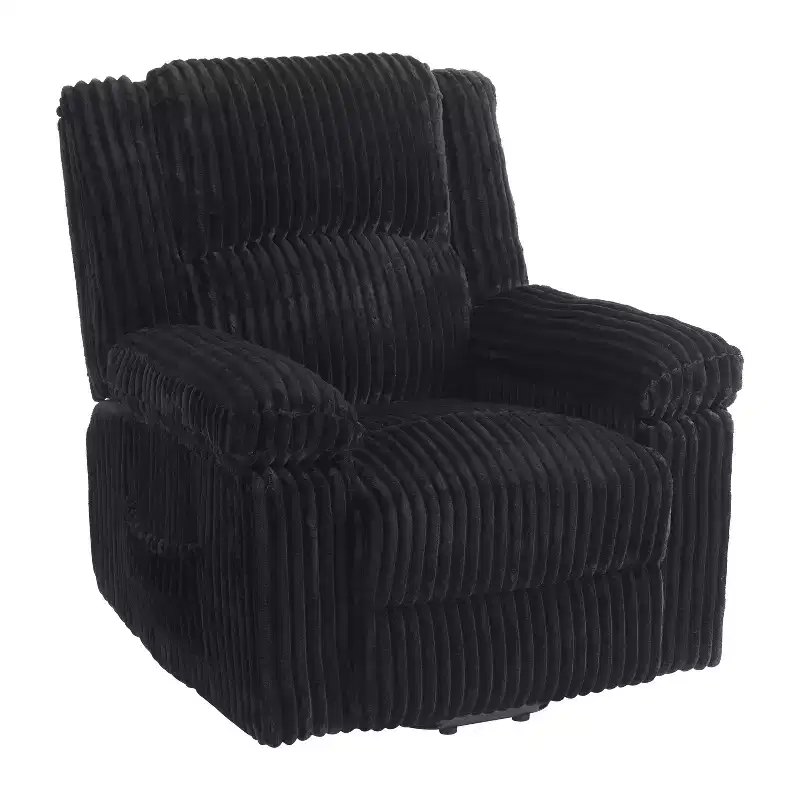 Manual Recliner Sofa, Corduroy Recliner Chair, Adjustable Recliner, Pillow Top Arms, Thick Padding, 400LBS Capacity, for Bedroom, Home Theater