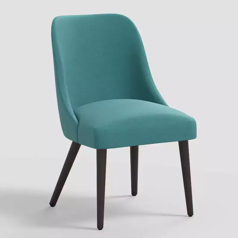 Skyline Furniture Tara Dining Chair Velvet Peacock