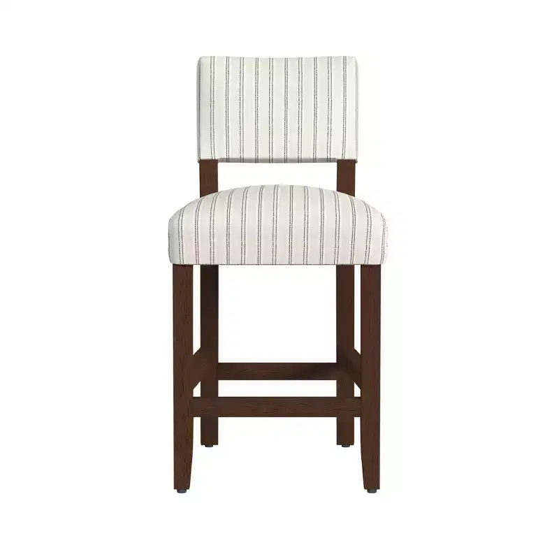 Open Back Counter Height Barstool | Upholstered, 250lb Capacity