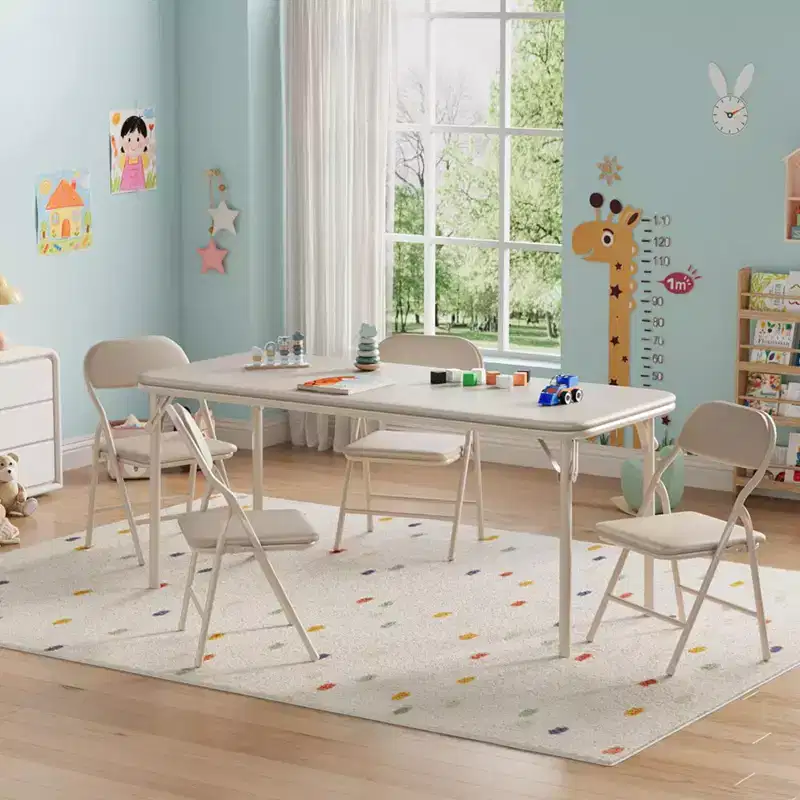 Soft Padded Kids Folding Table, Lightweight, Collapsible, No Assembly, for Playroom, Dining, (Only a Table)