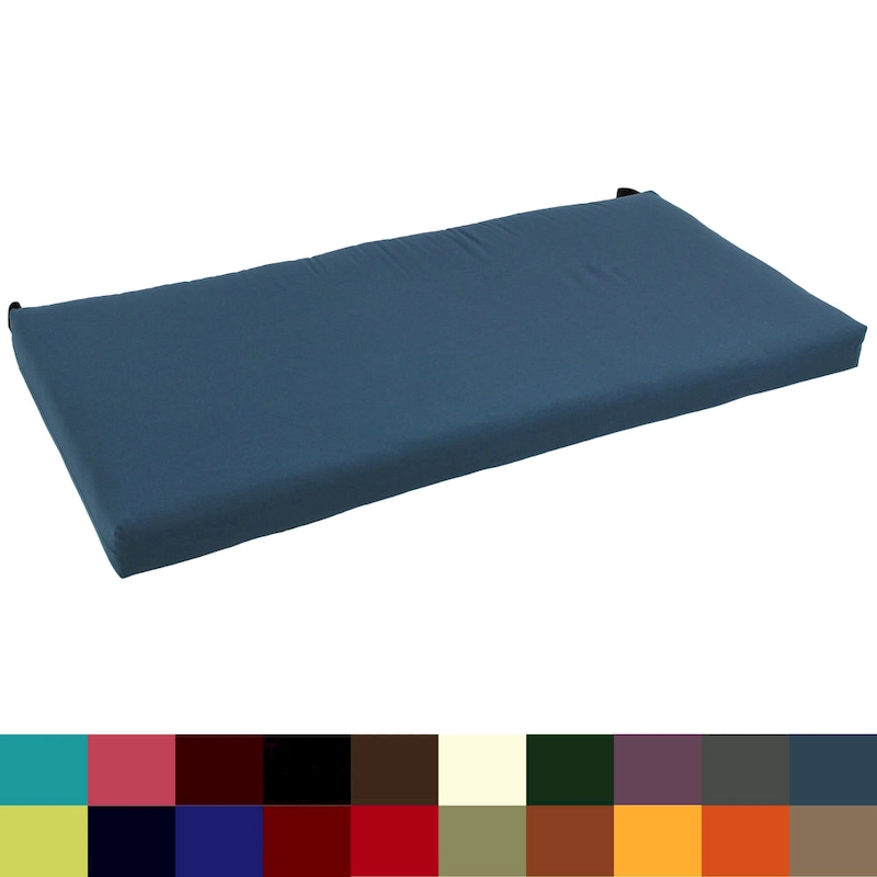 Twill Indoor Bench/Loveseat Cushion (40-, 42-, or 45-inches wide)