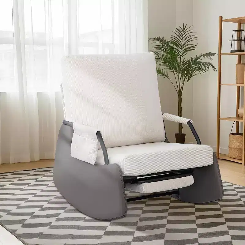 Acekool 3-Position Glider - Foldable Rocker with Hidden Footrest
