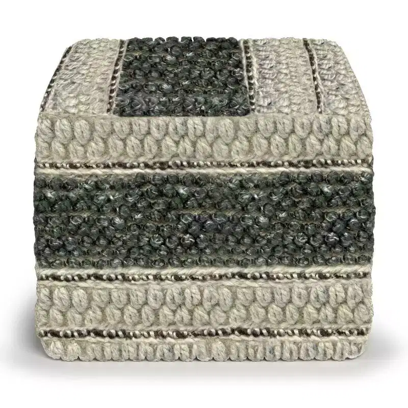 Heyfield Square Pouf - WyndenHall