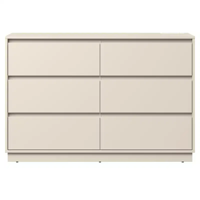 47 Wide 6 Drawer Dresser for Bedroom with Charging Station