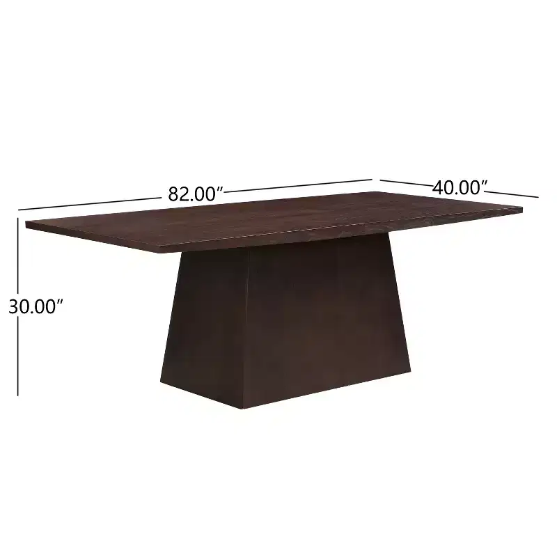 Christopher Knight Home Kaia Farmhouse Oversized Pedestal Dining Table