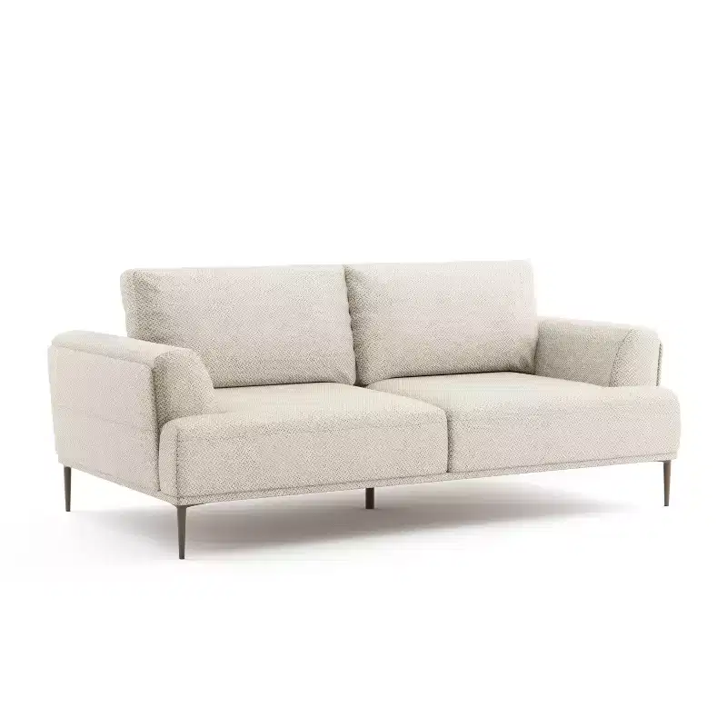 HOMES: Inside + Out Tubera 81 Sofa Chenille T Seat Cushion Upholstered Recliner with Extendable Back