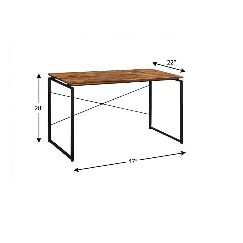 47 Brown and Black Writing Desk