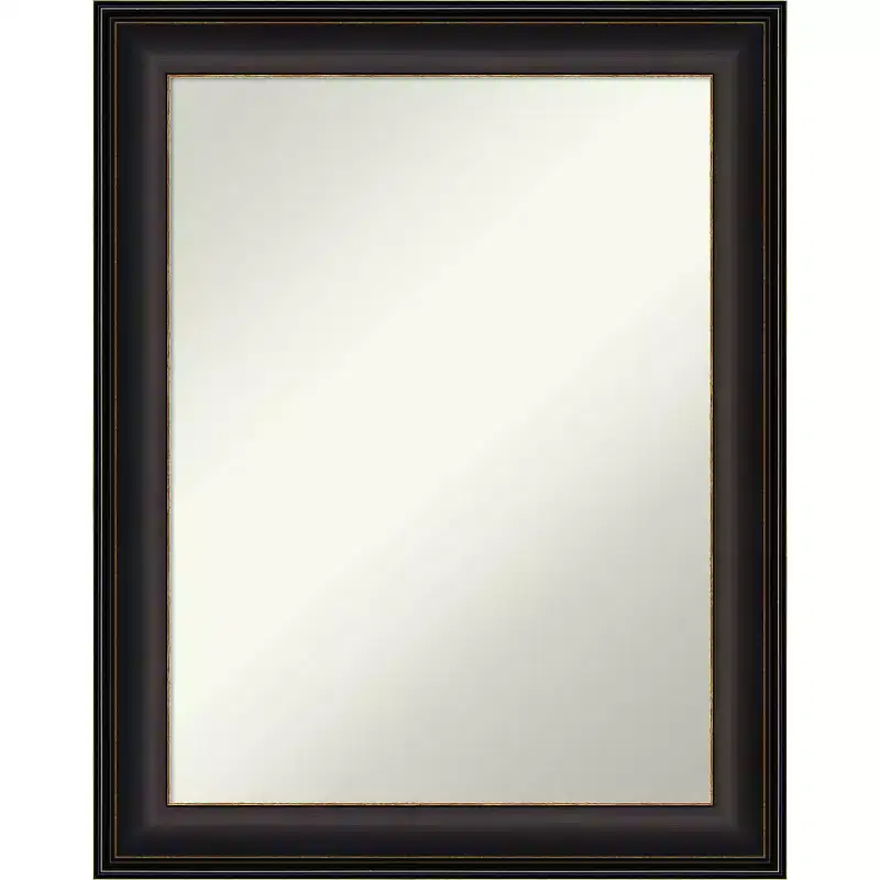 23 x 29 Non-Beveled Trio Oil Rubbed Bronze Wall Mirror - Amanti Art: Modern Rectangle, Includes Mount Hardware
