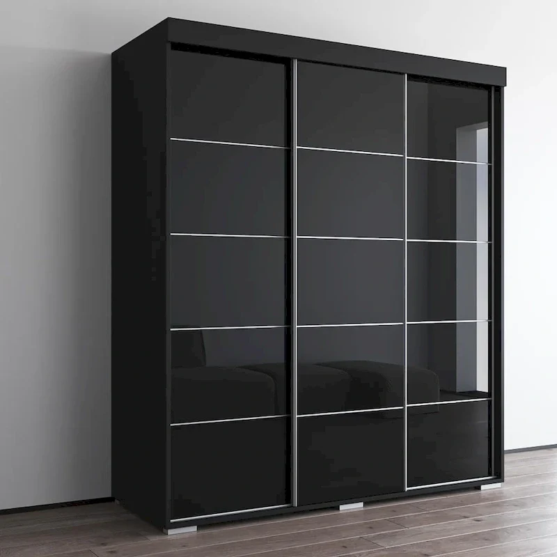 Copper Grove Parasol 71-inch Modern Glossy Armoire