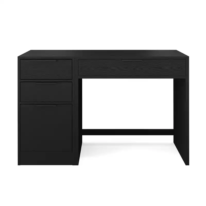 Home Office Modular Single-Drawer Desk with 3 Drawer File Cabinet