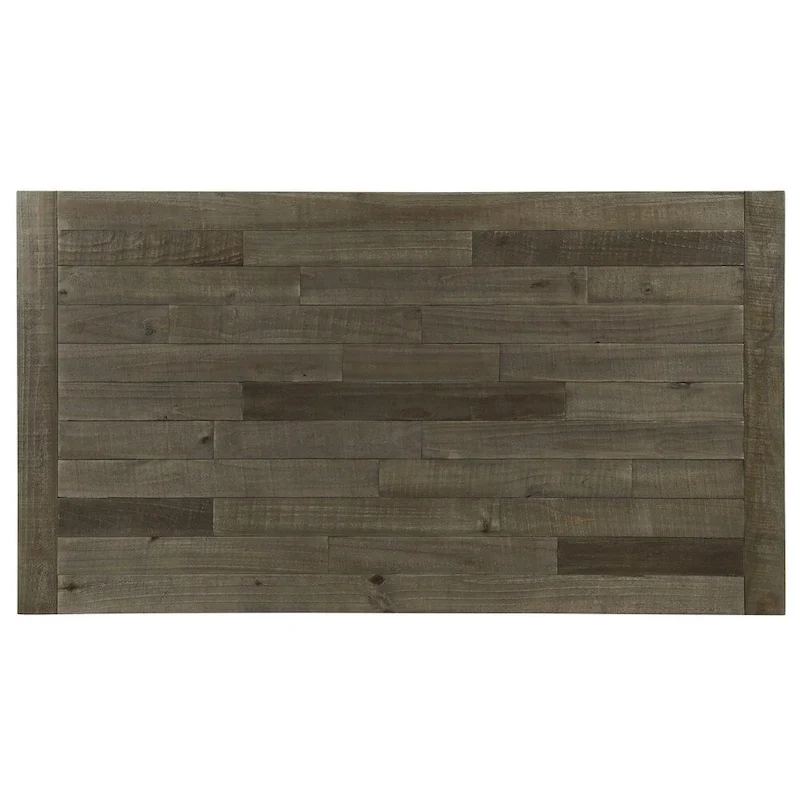 Roundhill Furniture Prato Blue and Brown Two-Tone Finish Wood Dining Table - N/A