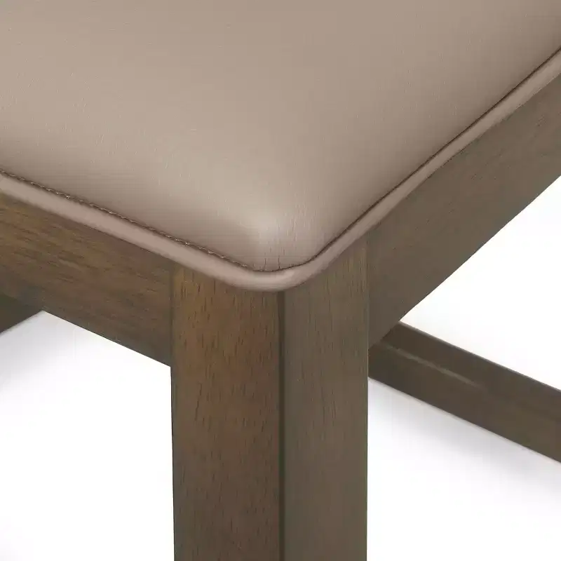 Okak Set of 2 Modern Dining Chairs, Fabric Dining Room Chairs, Upholstered Kitchen Side Chairs with Curved Backrest & Metal Frame