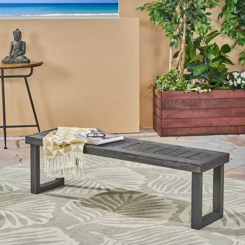 Nestor Acacia Bench - Christopher Knight Home