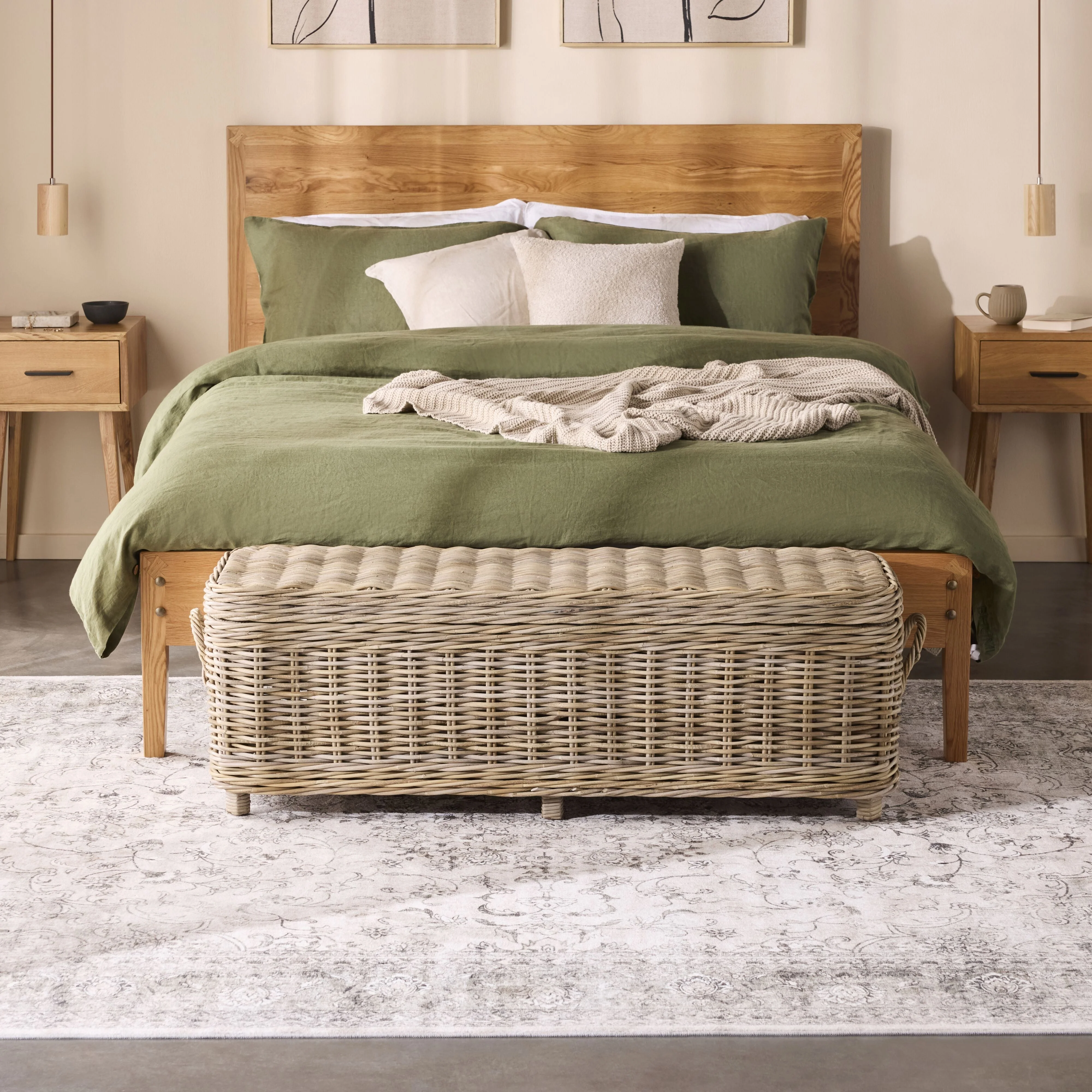 Kubu Rattan Storage Trunk Natural 135cm