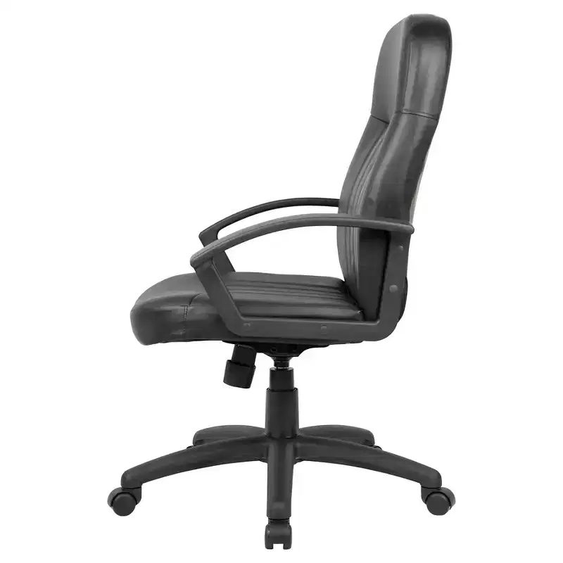 Black High-Back Executive Office Chair, Swivel, Single Seat