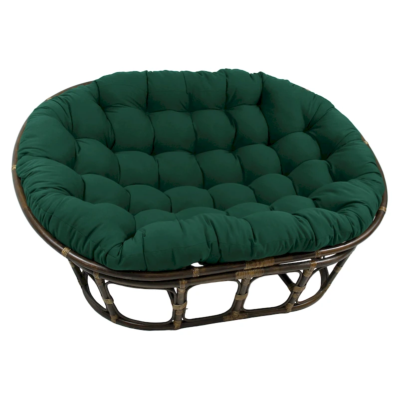 65-inch by 48-inch Solid Twill Double Papasan Cushion (Cushion Only)