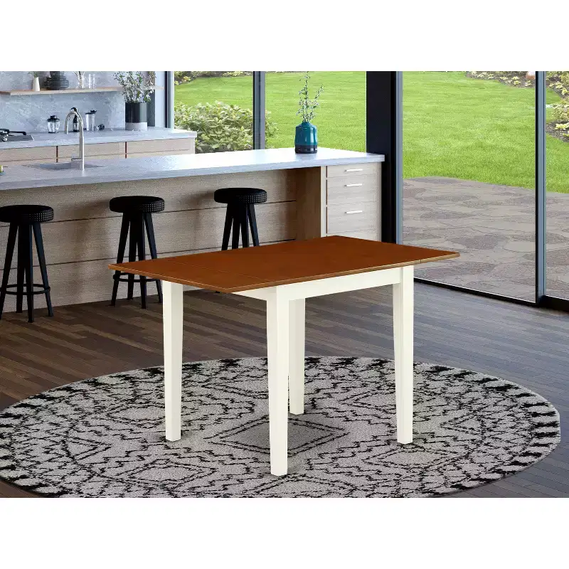 HomeStock Rectangular Table 30X48 With 2 Drop Leaves