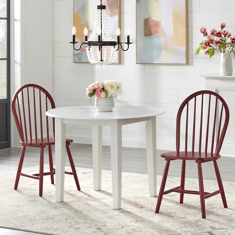 Simple Living Rollo Solid Wood 3-piece Drop-Leaf Dining Set