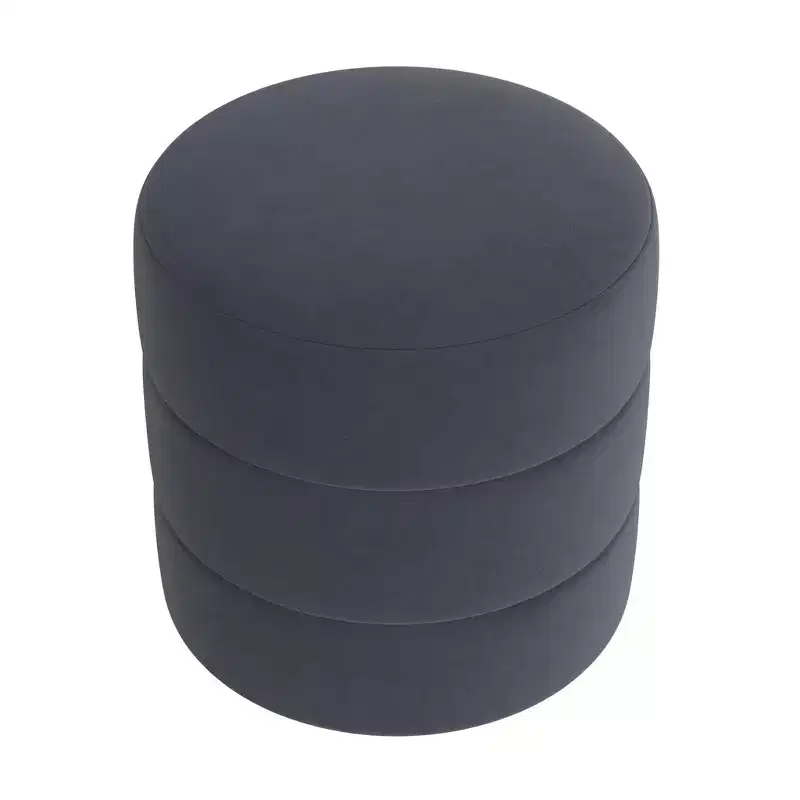 Round Upholstered Ottoman