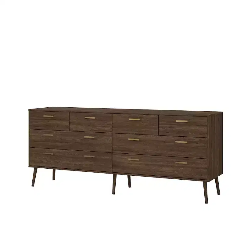 Tvilum, Tone 8 Drawer Double Dresser, Mocha Oak