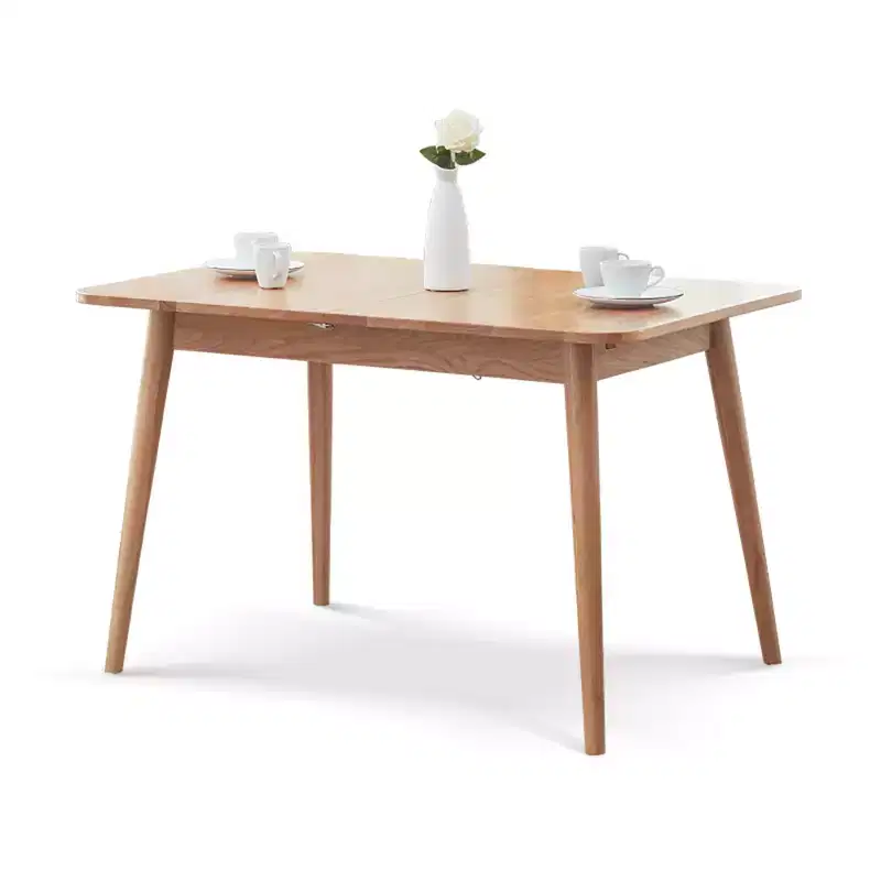Extension Dining Table, Modern Telescopic Wooden Table for 6-8, Space-Saving Multifunctional Table for Kitchen, Dining/Living Room, Office