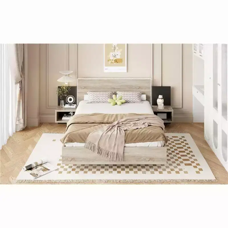 Queen/King Floating Platform Bed Frame