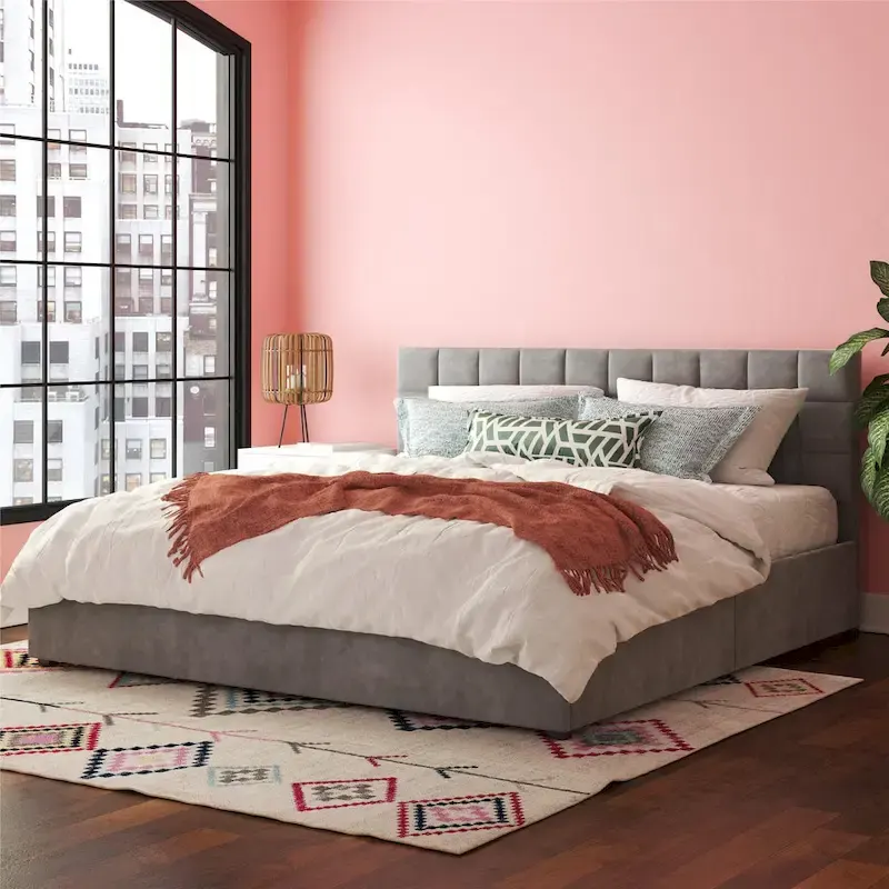 CosmoLiving Serena Upholstered Bed with Drawers
