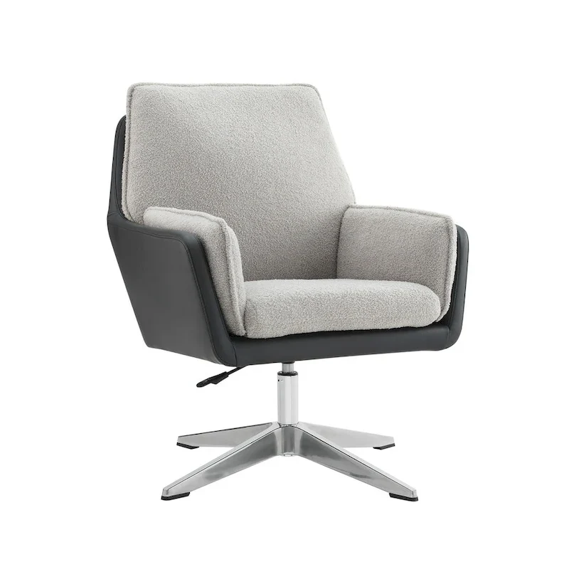 Marcia Swivel Sherpa Chair Accent Chair