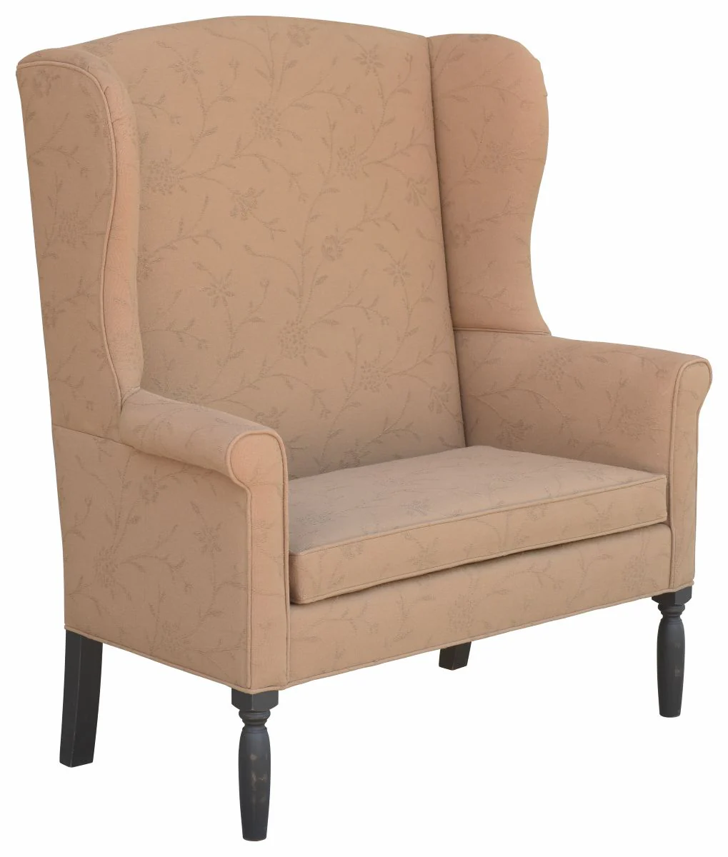 Upholstered Country Style Settle Chair with Poplar Frame